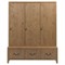 Maya Rustic Lodge Brown Oak Entryway Cabinet|Kathy Kuo Home