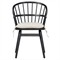Elora Updated Traditional White Performance Black Wood Dining Chair|Kathy Kuo Home