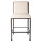 Darby Modern Classic White Performance Iron Counter Stool|Kathy Kuo Home