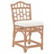 Judy Coastal Beach White Performance Brown Rattan Counter Stool|Kathy Kuo Home