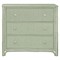 Elliana Coastal Beach Green Woven Rattan Bachelor Chest|Kathy Kuo Home