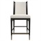 Abrielle Modern Classic White Boucle Oak Wood Counter Stool|Kathy Kuo Home
