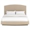 Arya Modern Classic Beige Performance Wood Bed - King|Kathy Kuo Home