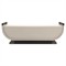 Coral Modern Classic Beige Upholstered Black Wood Bench|Kathy Kuo Home