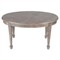 Rye Modern Classic Grey Brown Wood Oval Coffee Table|Kathy Kuo Home