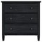 Nori Modern Classic Black Wood Bachelor Chest|Kathy Kuo Home