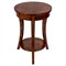 Rhett Modern Classic Brown Burl Round Side Table|Kathy Kuo Home