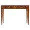 Renz Modern Classic Brown Burl Console Table|Kathy Kuo Home