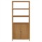 Shay Modern Classic Natural Wood Bookcase|Kathy Kuo Home