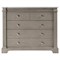 Eileen Updated Traditional White Marble Grey Wood Vanity Sink - 42&quot;|Kathy Kuo Home