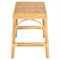 Frances Coastal Beach Natural Woven Rattan Counter Stool|Kathy Kuo Home