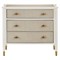 Ejiro Modern Classic Off White Mahogany Brown Oak Chest|Kathy Kuo Home