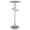 Porto Modern Classic Silver Metal Birds Round Drink Table|Kathy Kuo Home