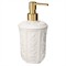 AERIN Josepha French Country White Ceramic Floral Pump Dispenser|Kathy Kuo Home