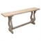 Calista French Country Natural Elm Wood Rectangular Console Table|Kathy Kuo Home