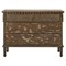 Keira French Country Distressed Brown Reclaimed Pine Bachelor Chest|Kathy Kuo Home