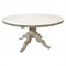 Nerisse Updated Traditional White Reclaimed Pine Round Dining Table - 59&quot;|Kathy Kuo Home