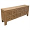 Ian Rustic Lodge Bleached Brown Elm Wood Sideboard|Kathy Kuo Home