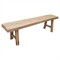 Zyra Coastal Beach Bleached Brown Reclaimed Elm Wood Entryway Bench|Kathy Kuo Home