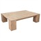 Zyra Coastal Beach Brown Reclaimed Elm Wood Rectangular Coffee Table|Kathy Kuo Home