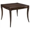 Addison Updated Traditional Brown Mahogany Game Table|Kathy Kuo Home