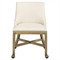 Marley Modern Classic Cream Performance Vintage Oak Game Chair|Kathy Kuo Home