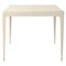 Truett Modern Classic Cream Leather Wrapped Game Table|Kathy Kuo Home