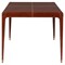 Truett Modern Classic Brown Leather Wrapped Game Table|Kathy Kuo Home