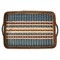 Juliska Danish Coastal Beach Navy Woven Wicker Rectangular Serving Tray - 18&quot;|Kathy Kuo Home