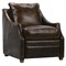 Romilly Modern Classic Tuscan Brown Leather Recliner Arm Chair|Kathy Kuo Home