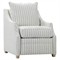 Serelis Coastal Beach Striped Recliner Arm Chair|Kathy Kuo Home