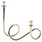 Kieran French Country Polished Gold Loop Candleholder|Kathy Kuo Home