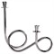 Kieran French Country Polished Nickel Loop Candleholder|Kathy Kuo Home