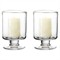 Simon Pearce Nantucket French Country Glass Hurricane Candleholder - Set of 2|Kathy Kuo Home