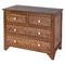 Bree Updated Traditional Brown Teak Bone Inlay Dresser|Kathy Kuo Home