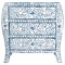Casimir Coastal Beach Blue White Bone Inlay Dresser|Kathy Kuo Home