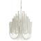 Arteriors Tilda Modern Classic White Wood Iron Frame Chandelier - Small|Kathy Kuo Home