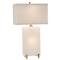 John-Richard Blair Modern Classic White Alabaster Tall Block Table Lamp|Kathy Kuo Home