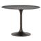 Mona Mid Century Antique Rustic Metal Tulip Dining Table - 42&quot;W|Kathy Kuo Home