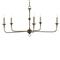 Languedoc French Country Bronze Iron Candle Style Chandelier - Small|Kathy Kuo Home