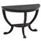 Fersen Black Half Round Demilune Console Table|Kathy Kuo Home