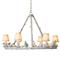Frost White Bird Chandelier - 30.75D|Kathy Kuo Home