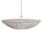 Pipa Modern Frost White Brass Hardware Ribbon Bowl Chandelier|Kathy Kuo Home