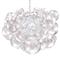 Muriel Clear Resin Bubbled Silver Chain Chandelier|Kathy Kuo Home