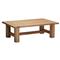 Croquet Coastal Natural Teak Rectangular Outdoor Coffee Table|Kathy Kuo Home