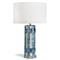 Mali Coastal Ceramic Indigo Table Lamp