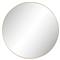 Ian Modern Classic Gold Stainless Steel Round Wall Mirror - Large|Kathy Kuo Home