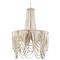 Palecek Selita Coastal Beach White Coco Beaded Chandelier|Kathy Kuo Home