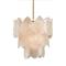John-Richard Modern Classic Three Layer Frosted Glass Nine Light Chandelier|Kathy Kuo Home