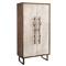 John-Richard Hallwood Rustic Lodge Golden Oak Case Branch Handle Wardrobe|Kathy Kuo Home